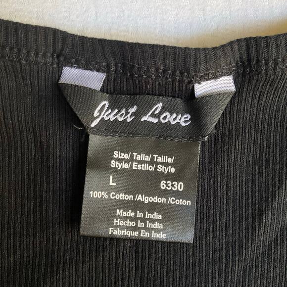 I Freaking Love Sleep Cute Tee Top, Black, Just Love, size L - Picture 6 of 7